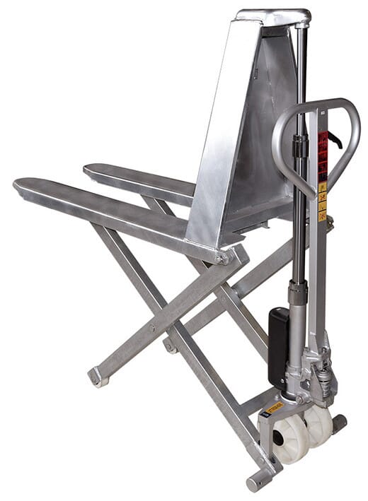 Transpalette manuel haute levée galvanisé 1000 kg