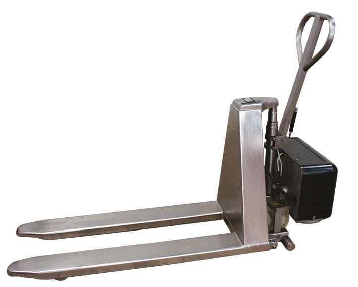 Transpalette électrique haute levée inox 316 1000 kg largeur 560 mm