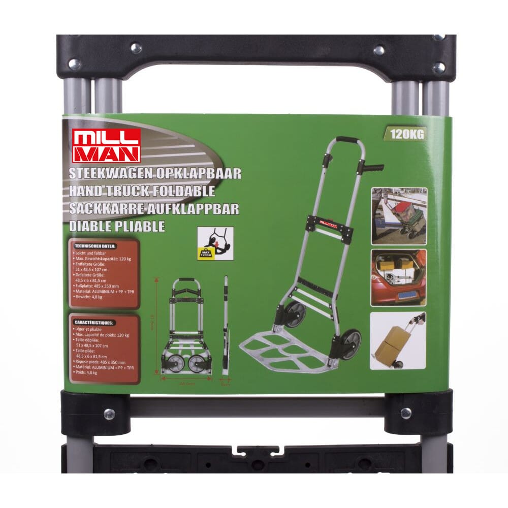 Diable de manutention entièrement pliable