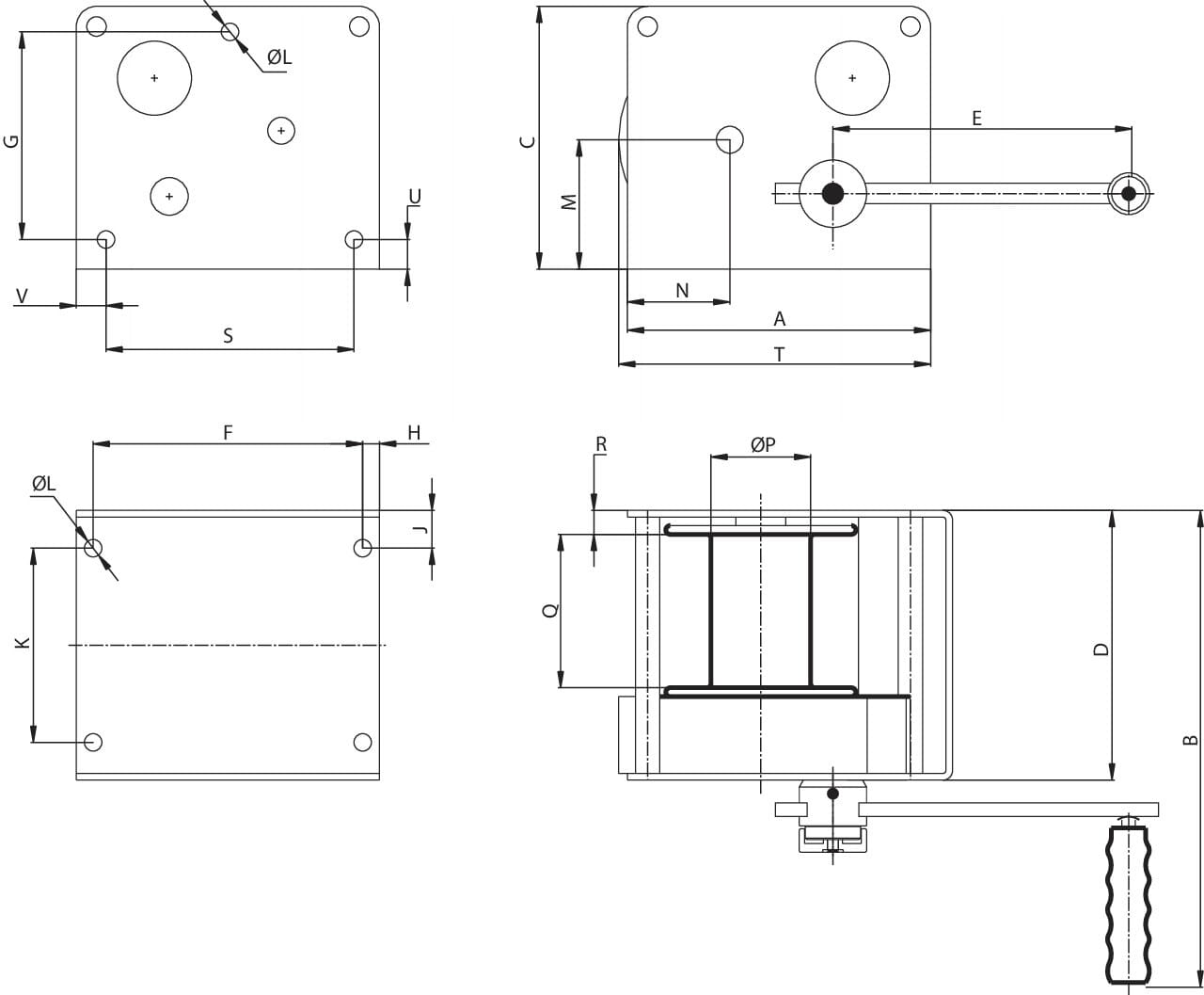 REMA TREUIL A ENGRENAGES RGL 150KG