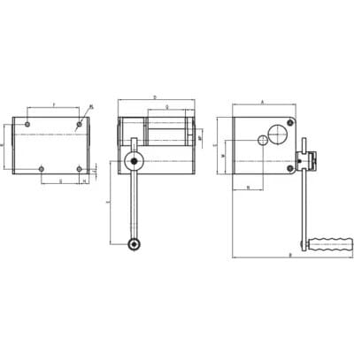 REMA TREUIL MANUEL RWL 250KG