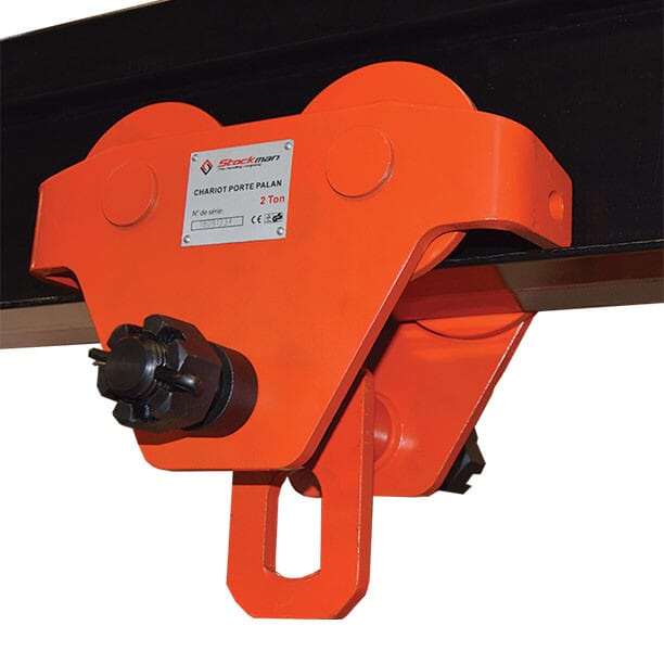 Chariot porte palan manuel 10000 kg