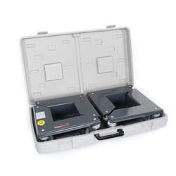 Coins roulants robuste en gris 600 kg avec mallette de transport Coins roulants robuste en gris 600 kg avec mallette de transport