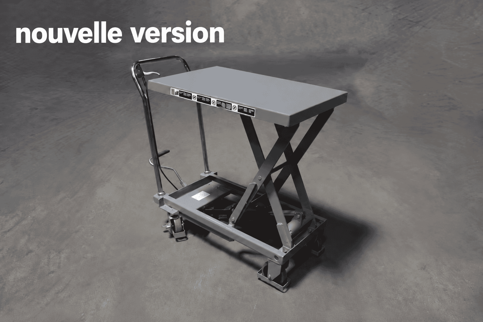 Table élévatrice manuelle, charge 300KG