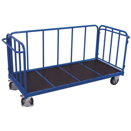 Chariot avec 3 parois tubulaires Chariot avec 3 parois tubulaires