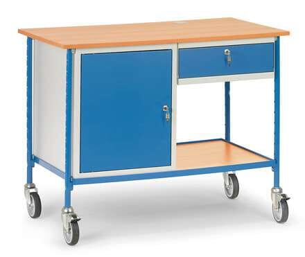 image cover Table roulante 1 tiroir et 1 placard