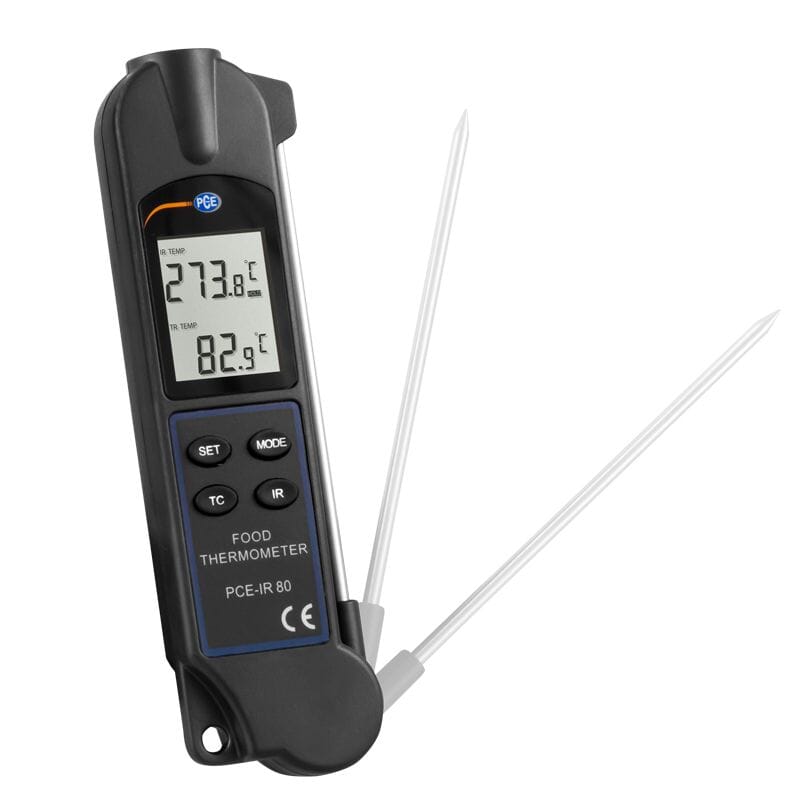 Thermomètre à sonde et infrarouge PCE-IR 80