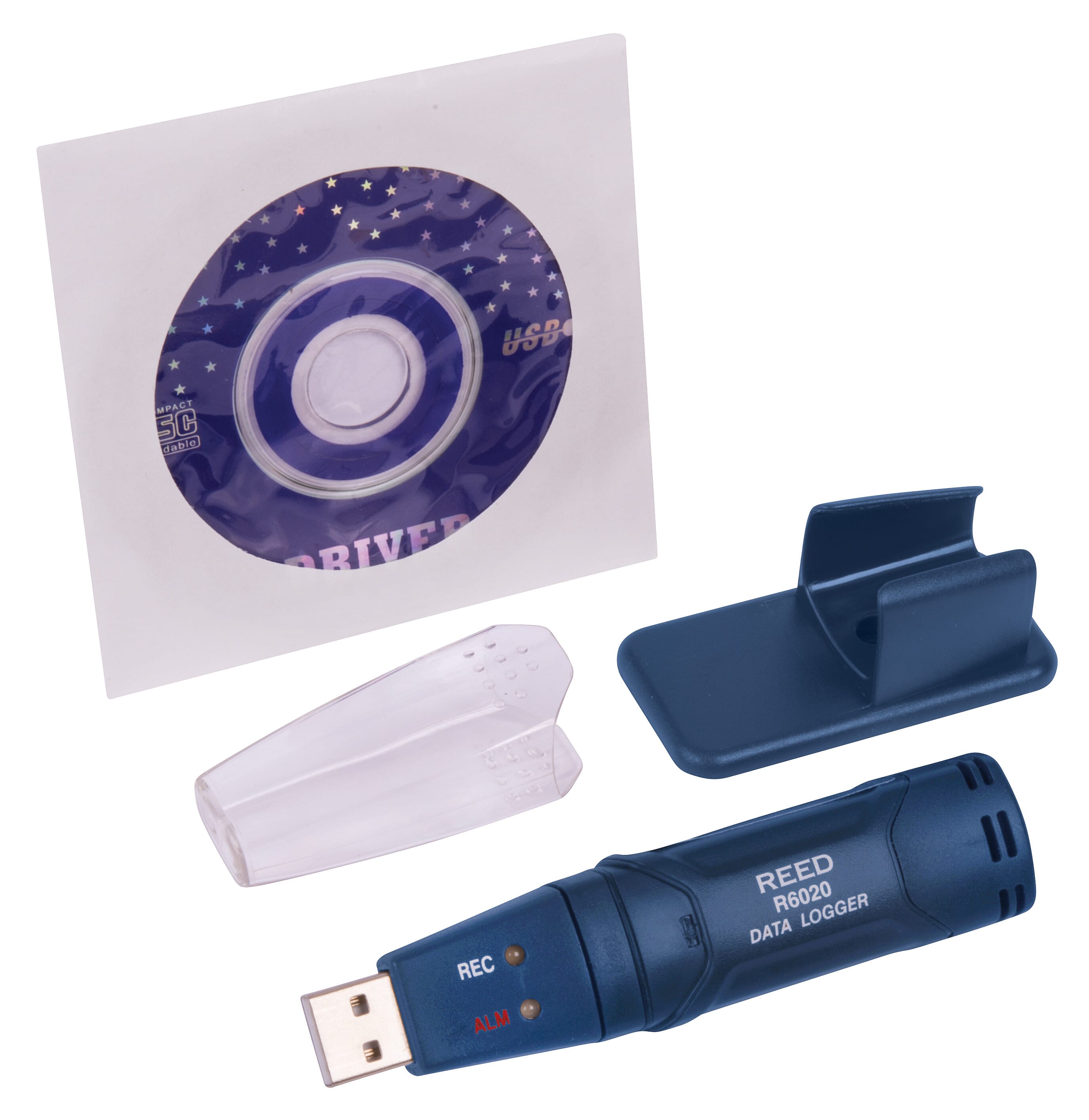 Enregistreur de données USB de temp. et d'humidité, mesure de -40 à 70°C et 0 à 100% HR