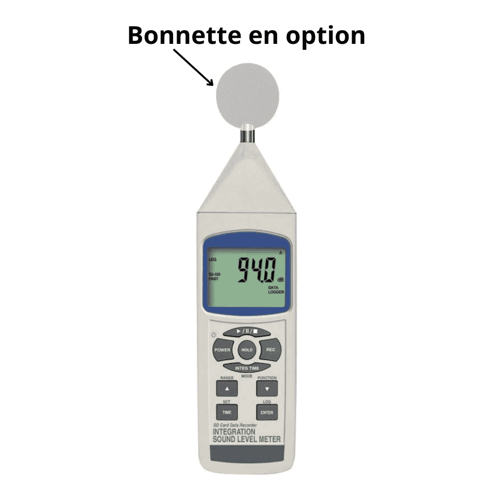 Sonomètre digital intégrateur Classe 1, mesure de 30 à 130 dB