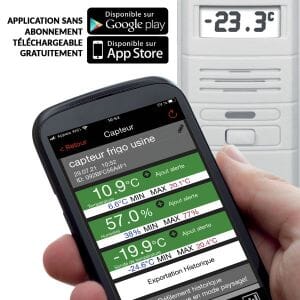 Kit Thermo Connect avec capteur et passerelle, suivi à distance des températures