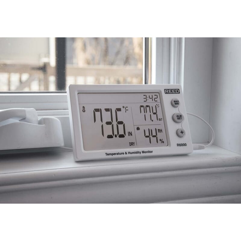 Reed Instruments R6000 Indicateur de température et d'humidité REED R6000 – Surveillance ...