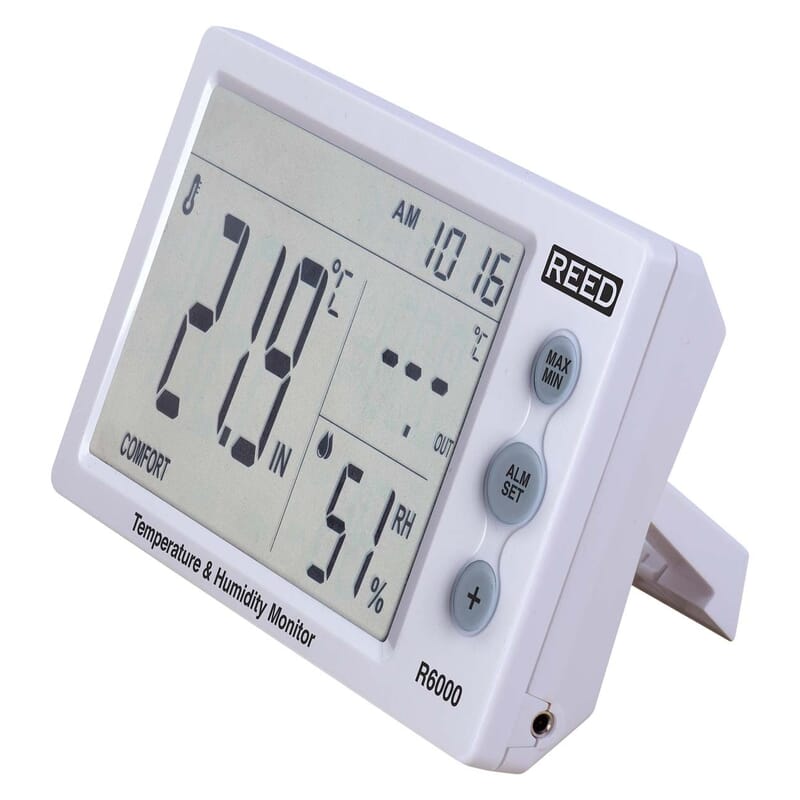 Reed Instruments R6000 Indicateur de température et d'humidité REED R6000 – Surveillance ...