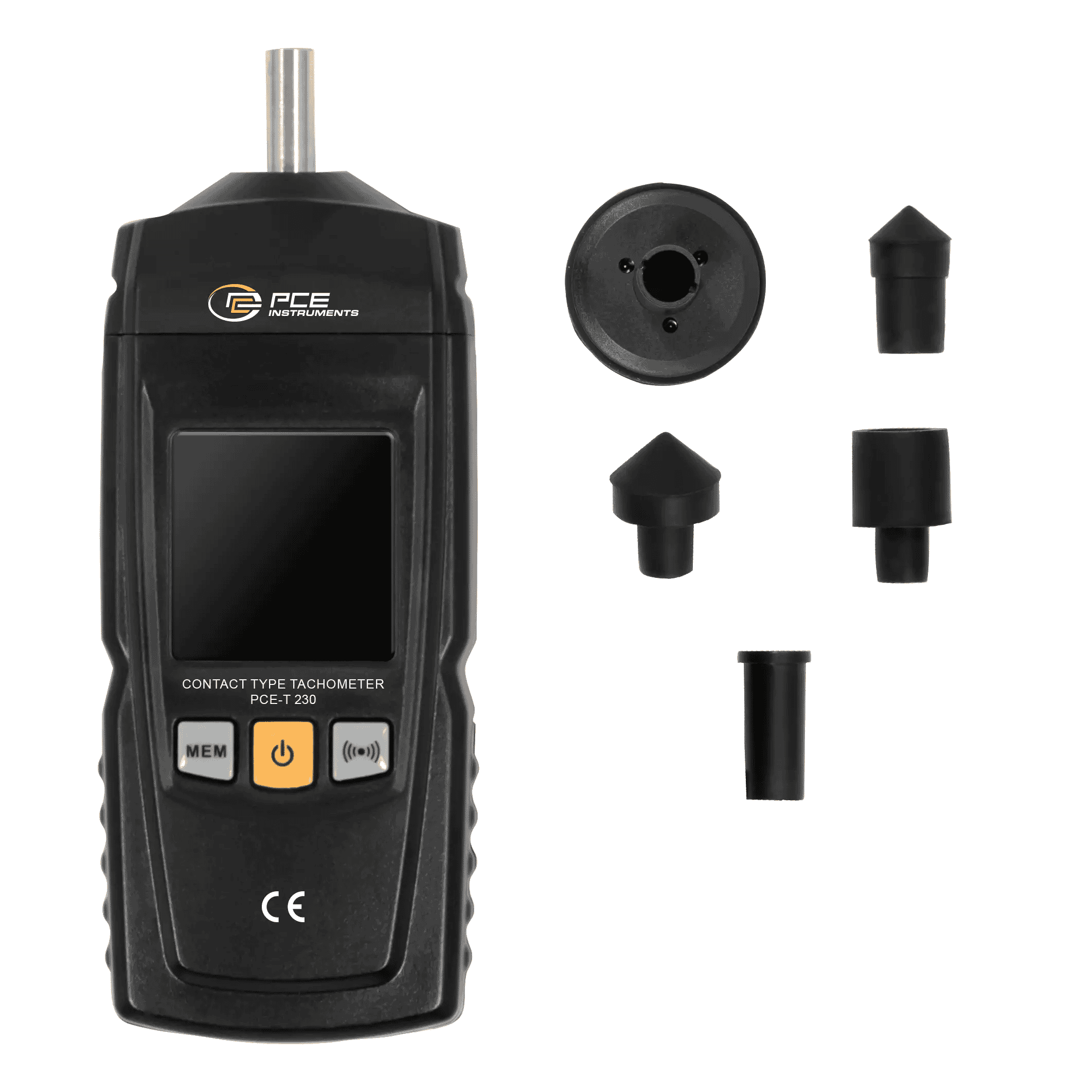 Tachymètre avec contact, mesure 0.5 à 19 999 rpm