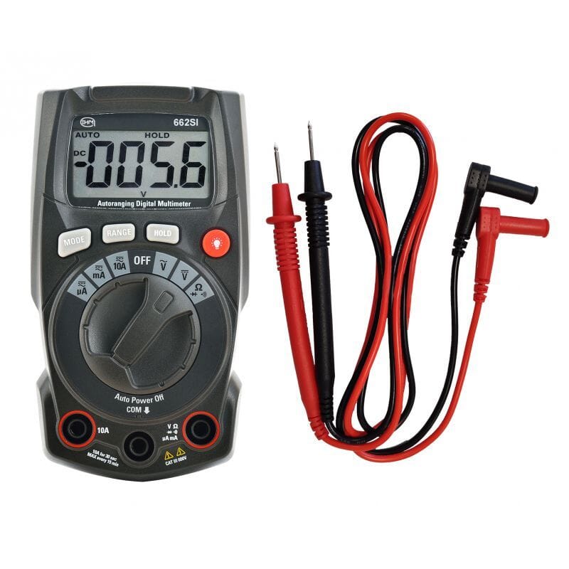 Multimètre compact 600 VAC/DC et 10 AAC/DC - Calibre auto