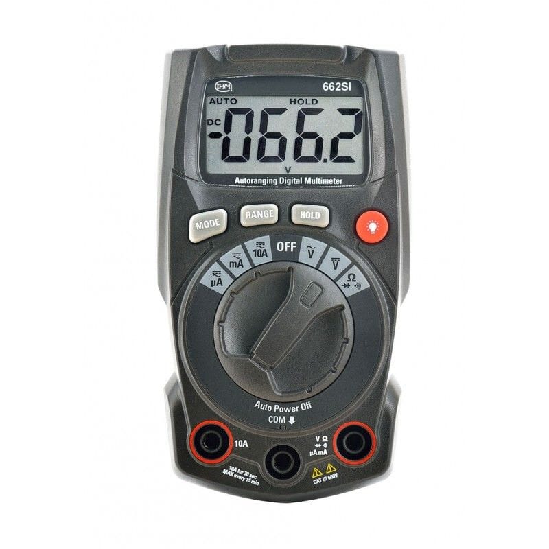 Multimètre compact 600 VAC/DC et 10 AAC/DC - Calibre auto