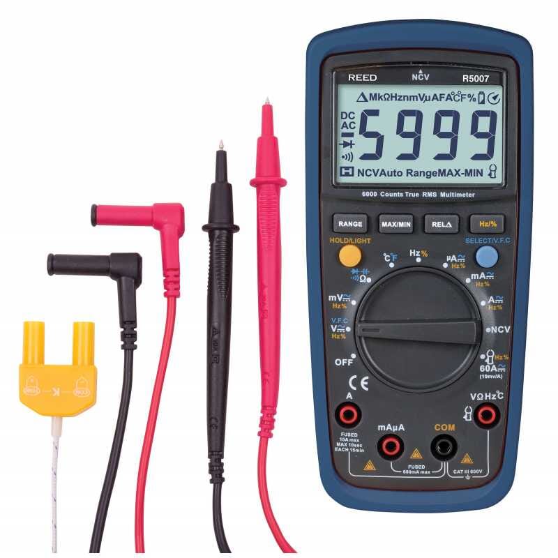 Multimètre numérique v.e.v. avec détecteur de tension sans contact