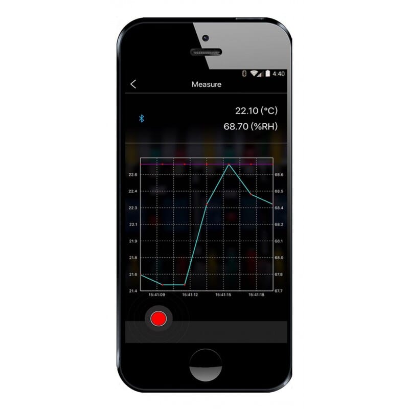 Thermo/hygro/Psychromètre digital - Transmission Bluetooth pour smartphone