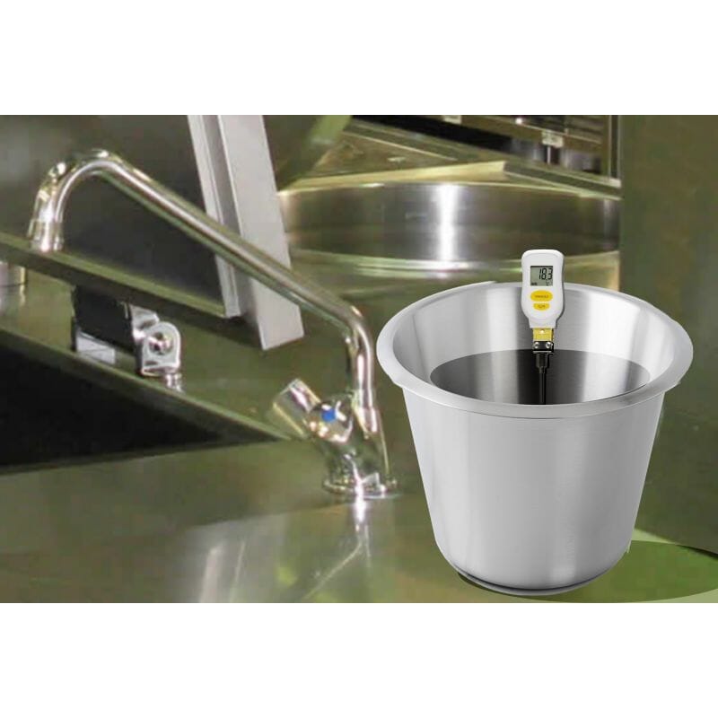 Thermomètre type K avec sonde droite - Etanche IP65 / Aimant