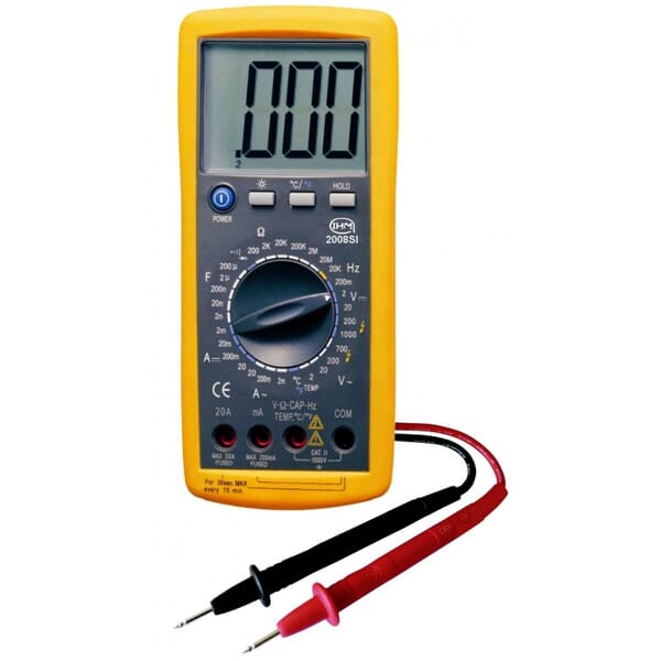 Multimètre digital de type K filaire avec sonde de température