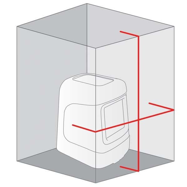 Niveau laser automatique 2 lignes
