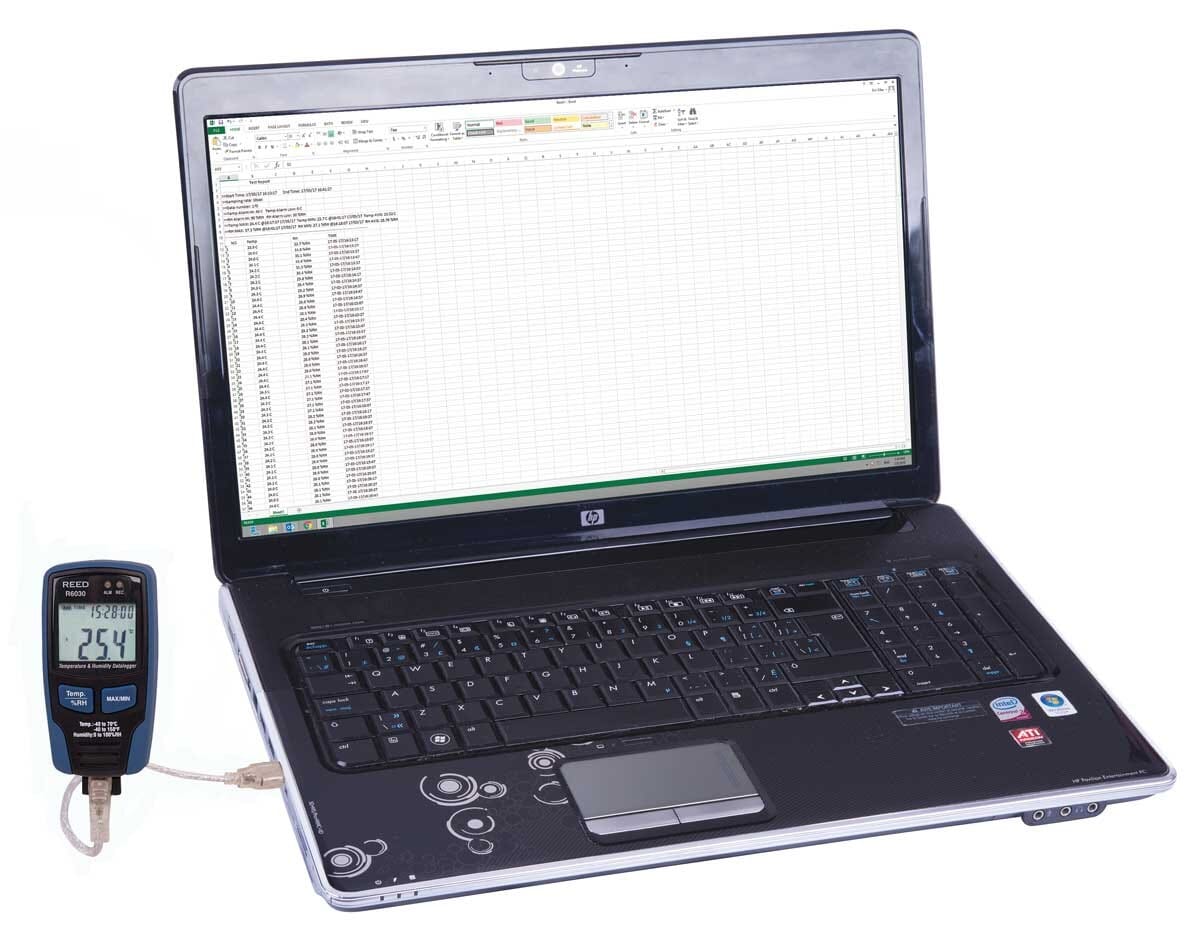 Enregistreur de données de température et d'humidité, mesure de -40 à 70°C et 0 à 100% HR