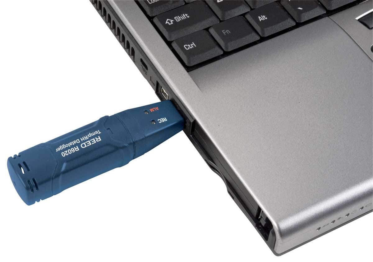Enregistreur de données USB de temp. et d'humidité, mesure de -40 à 70°C et 0 à 100% HR